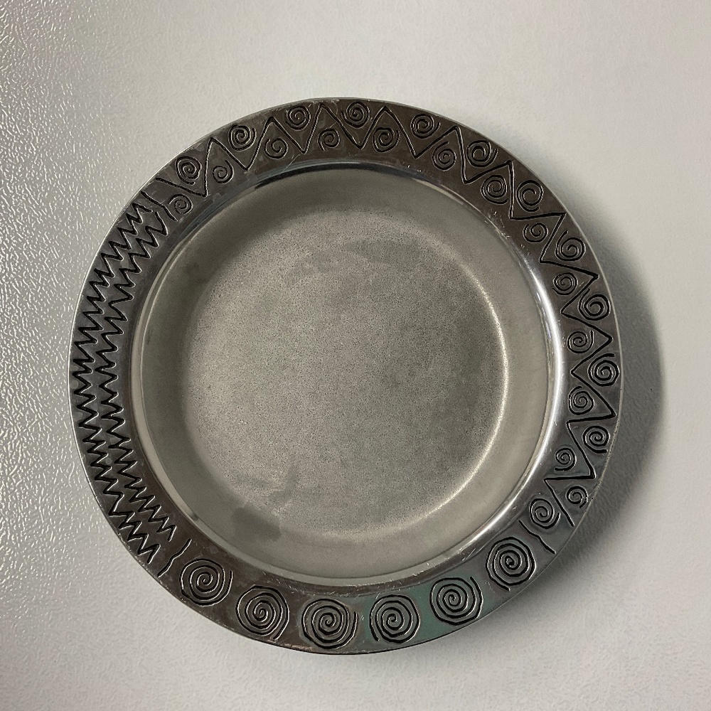 Wilton Armetale Reggae Serving Bowl Medium Pewter Vtg